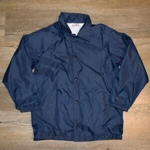 Vintage Hartwell Jacket Youth L Coach Windbreaker Snap Button Lined USA 90s